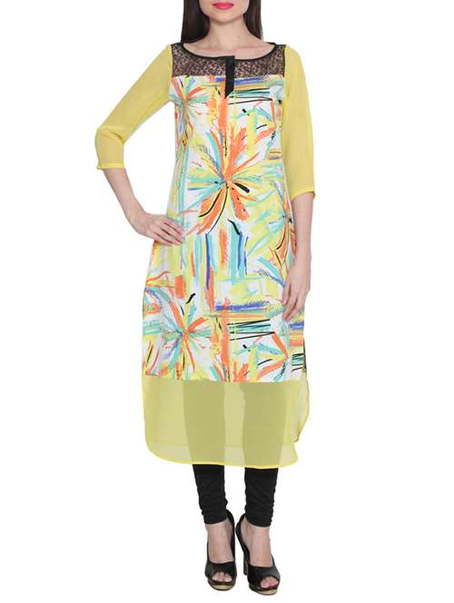 limeroad crepe kurtis