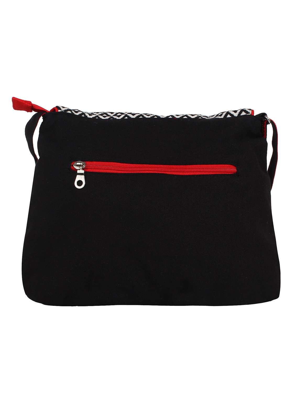 Buy online Black Canvas Sling Bag from bags for Women by Anekaant for