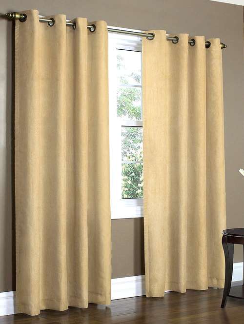 Buy Online Eyelet Set Of 2 Fancy Door Curtains From Curtains