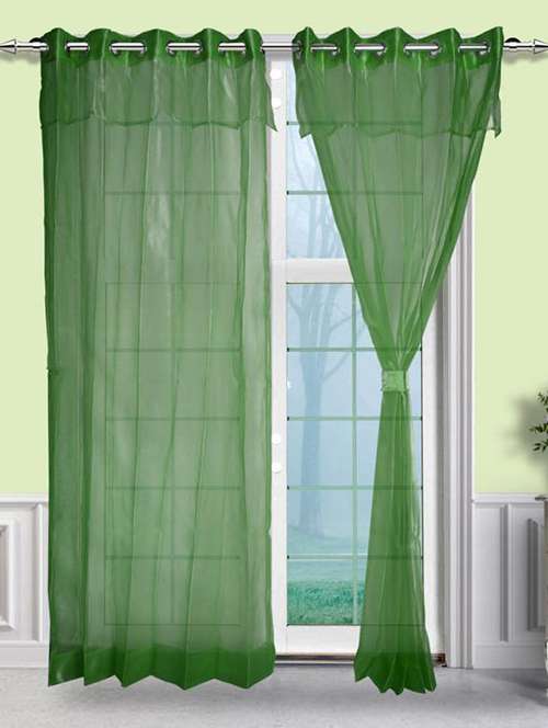 Buy Online Pair Of Lemon Green Two Tone Eyelet Double Layered