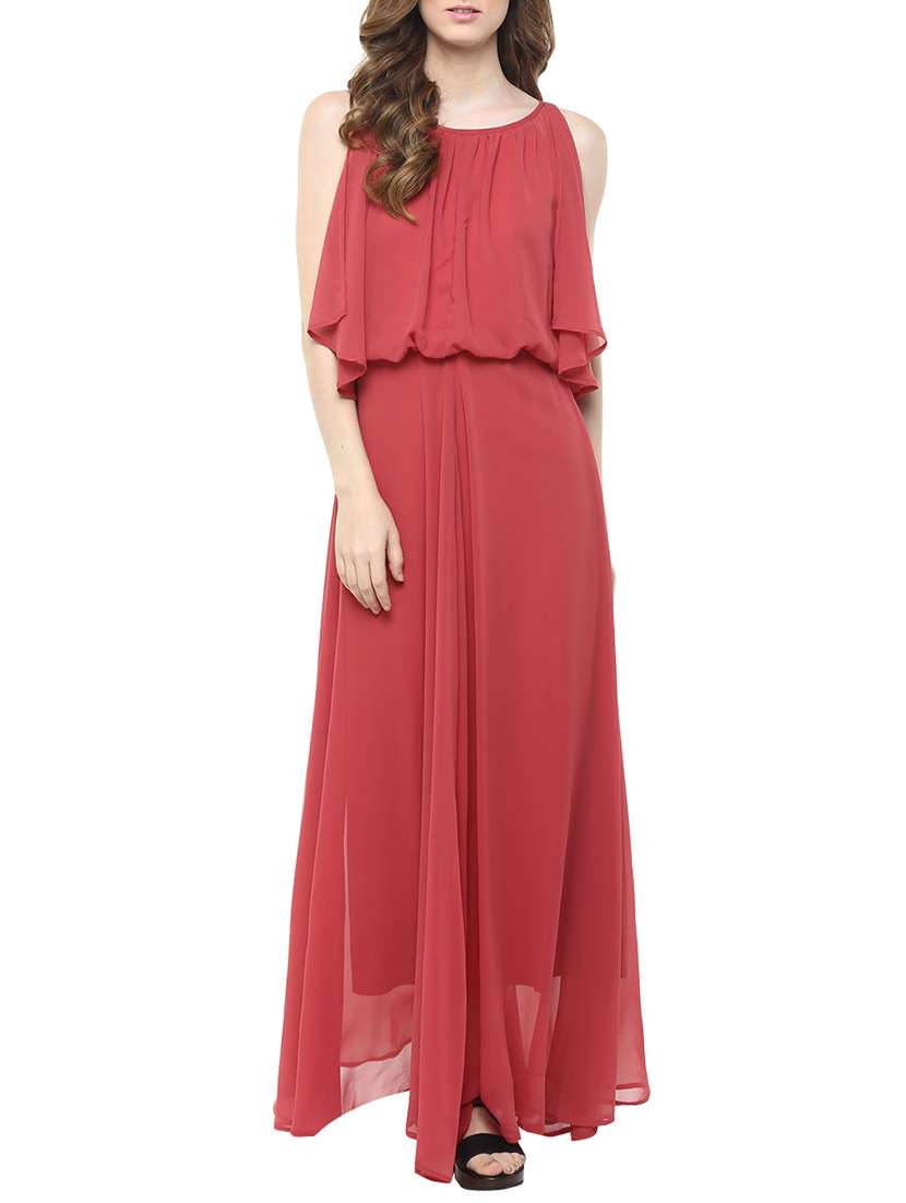 Women's Fit & Flare Solid Dress
