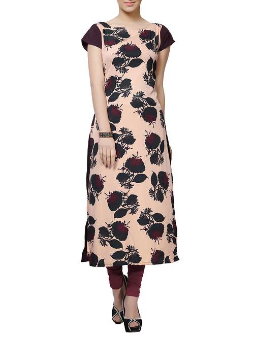 limeroad crepe kurtis