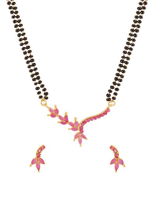 Buy online Parijaat Cz Mangalsutra For 