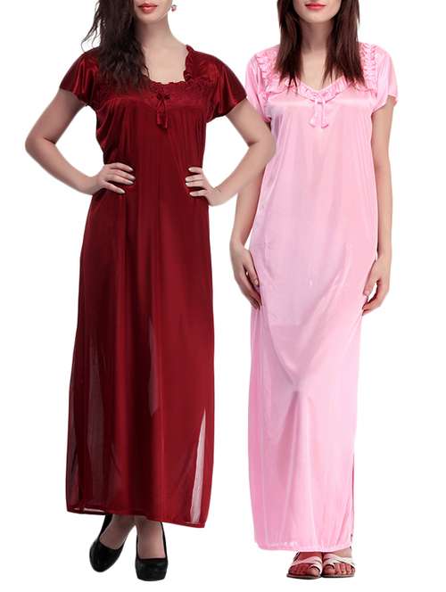 satin nighty combo
