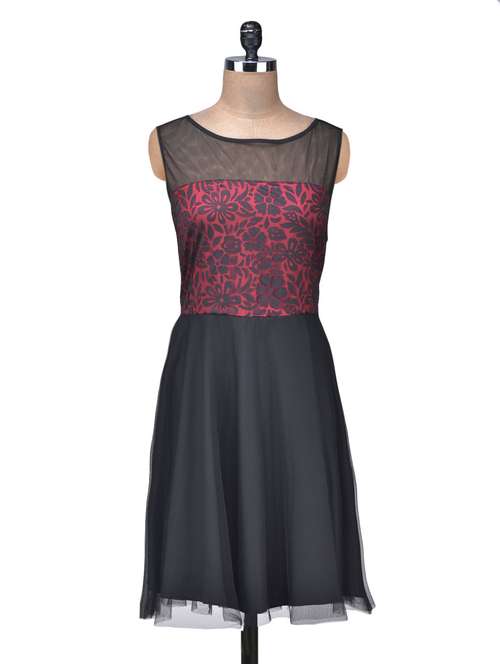net skater dress