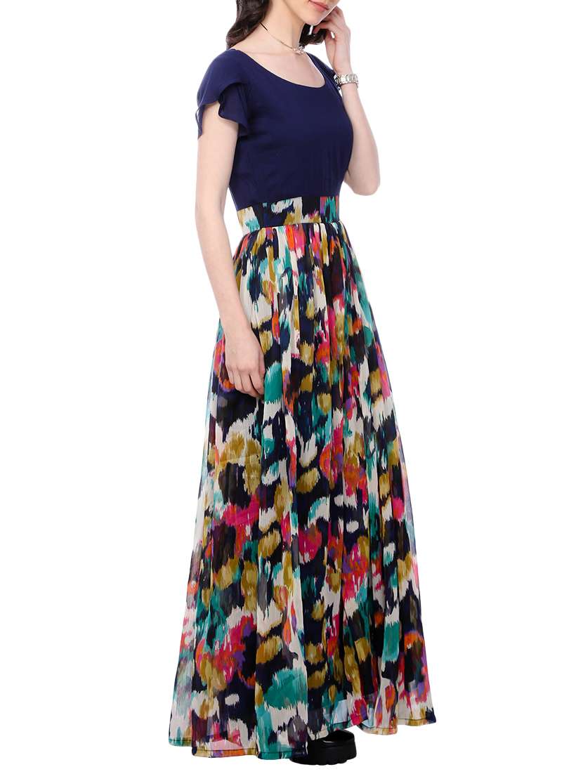Tulip Sleeved Maxi Dress