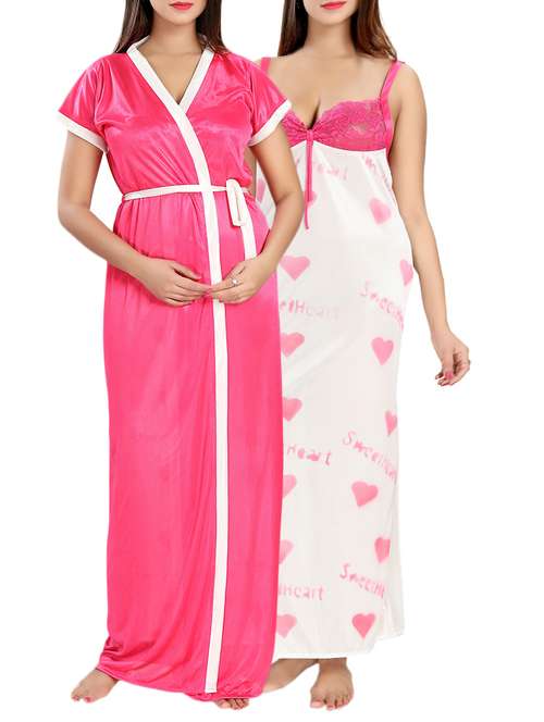satin nighty combo