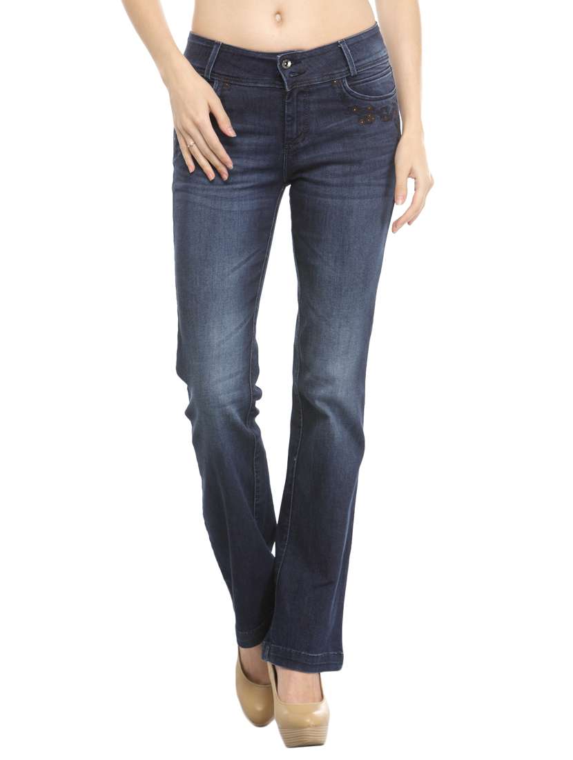 dark blue jeans bootcut
