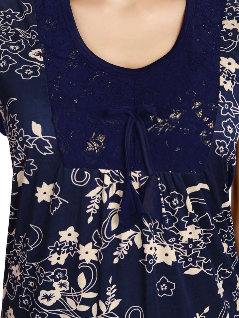 Buy online Navy Blue Satin Nighty from sleepwear for Women by Be You for â¹680 at 0% off | 2020 