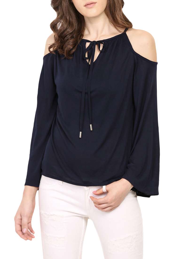 cold shoulder western tops