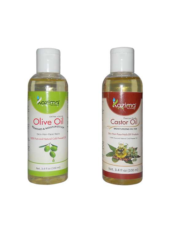Combo Of Olive Oil And Castor Carrier Oil