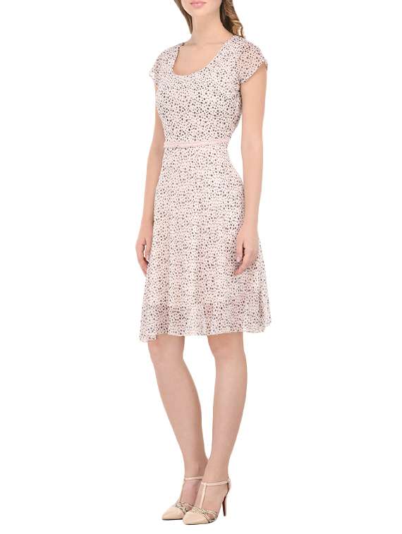 Women's Fit & Flare Geometric Dress