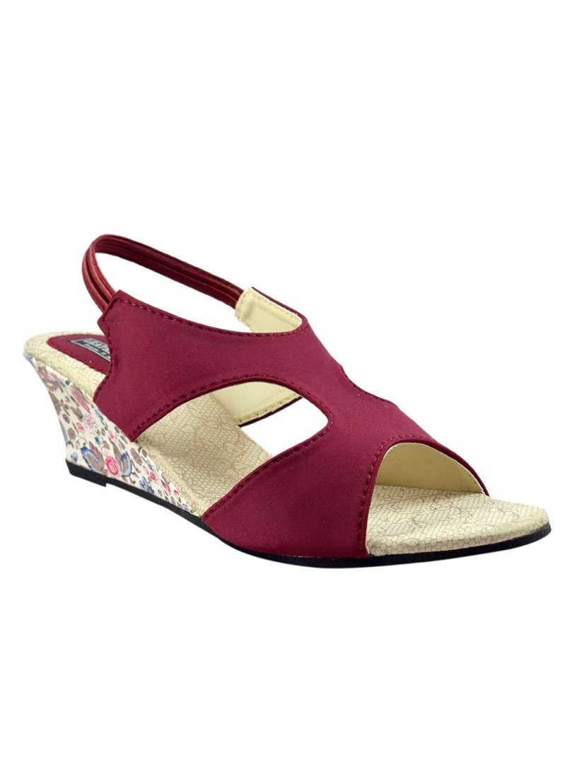 black sling back wedge