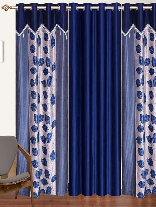 Buy Online Polyester Set Of 3 Mix N Match Window Curtain From