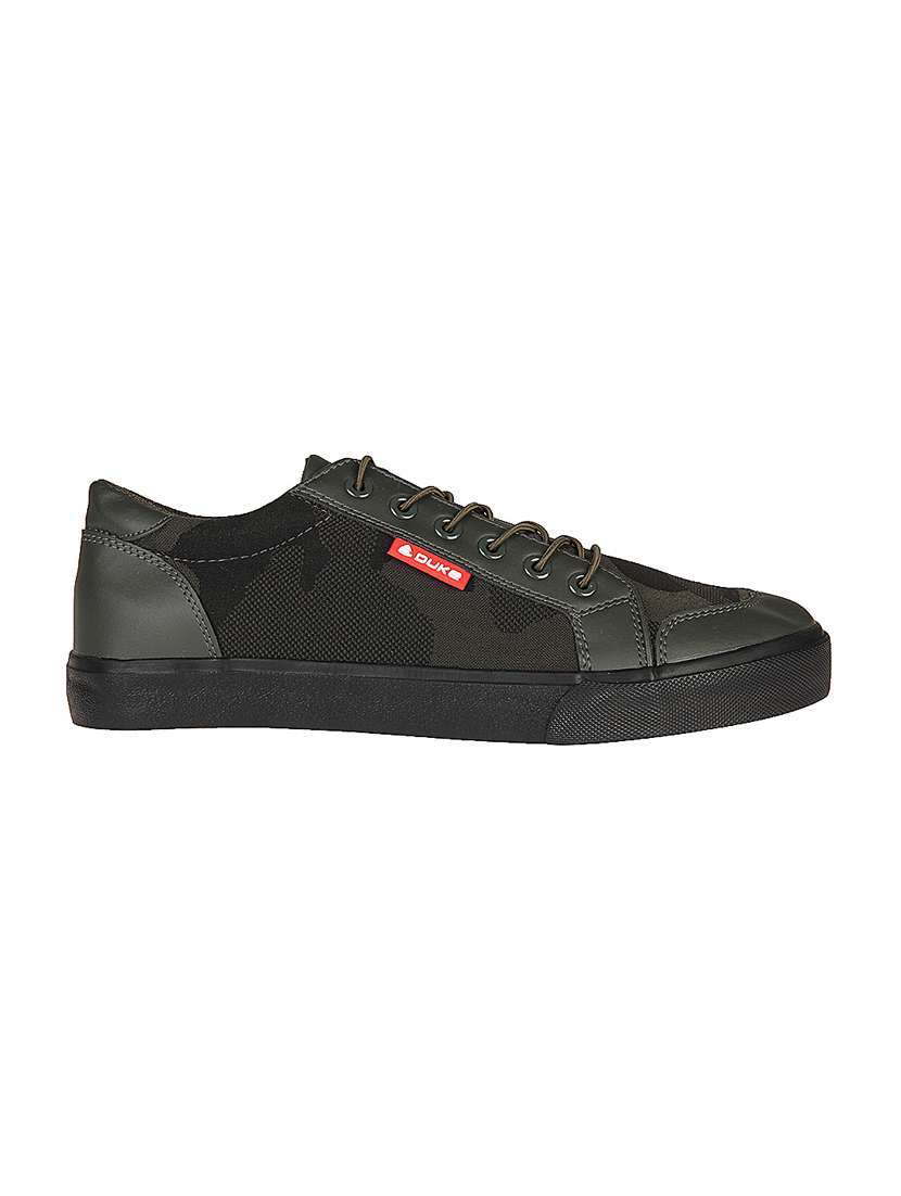 Buy online Green Canvas Lace Up Sneaker 