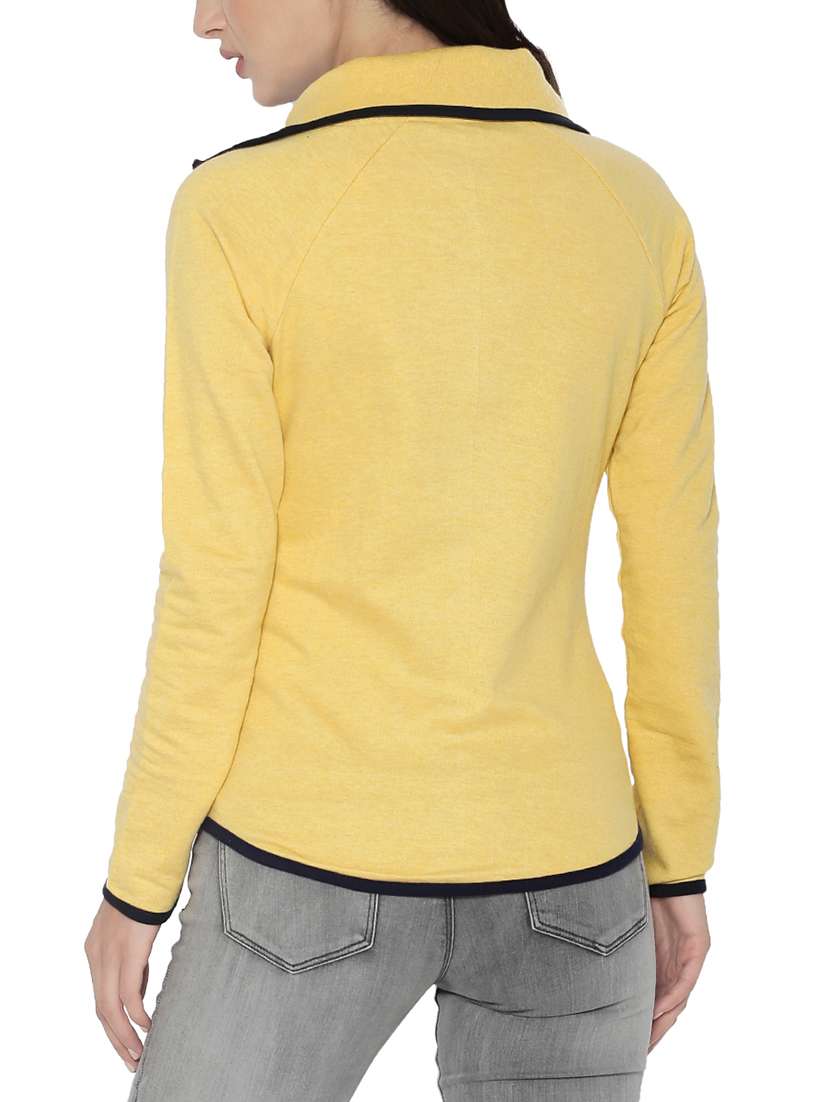 Solid Yellow Cotton Jacket