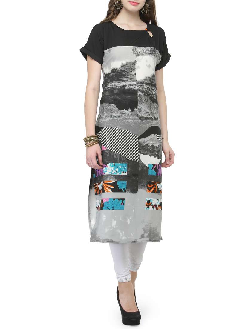 limeroad crepe kurtis