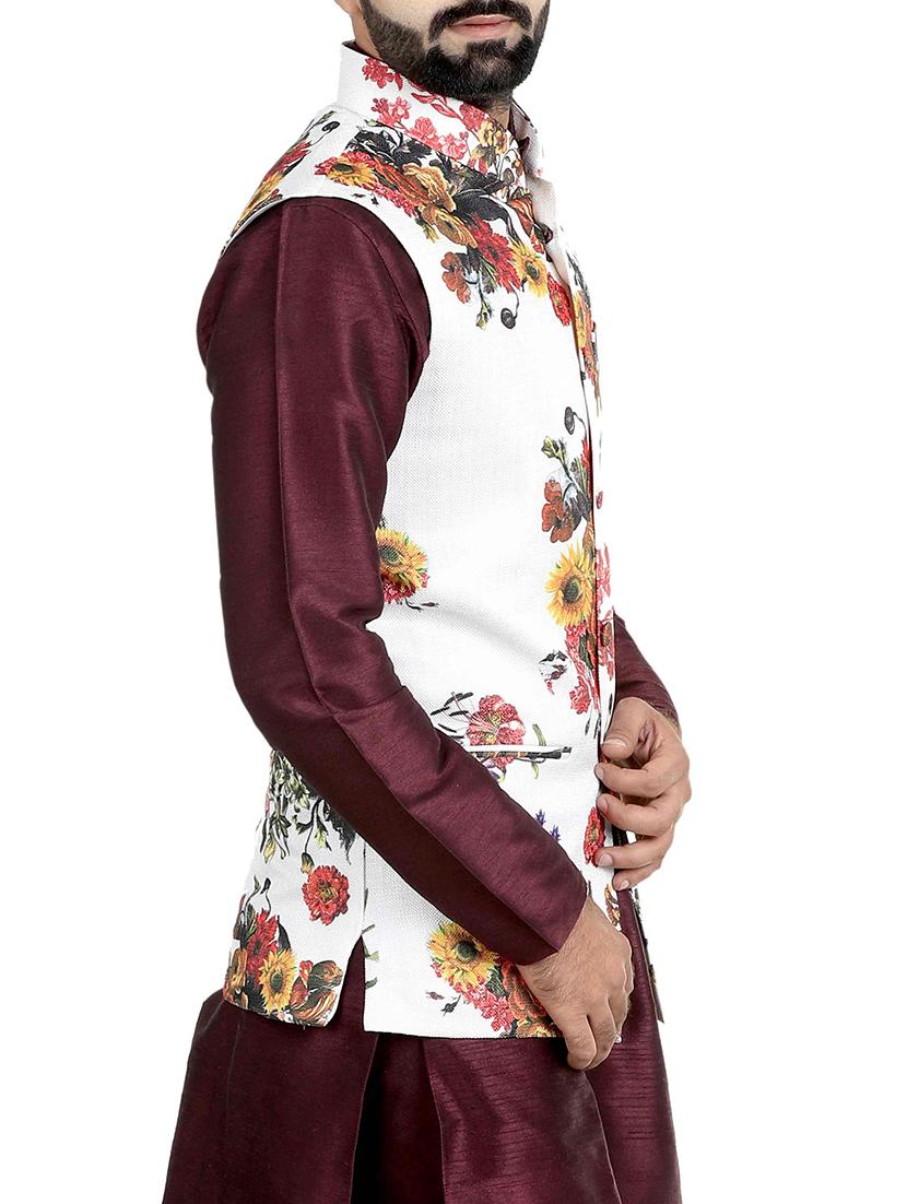 nehru jacket for men floral