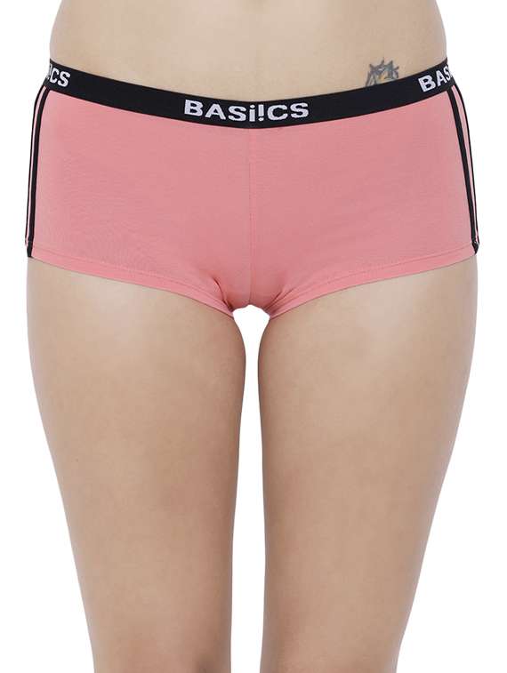 Buy online Low Rise Contrast Tapping Boy Shorts from lingerie for Women