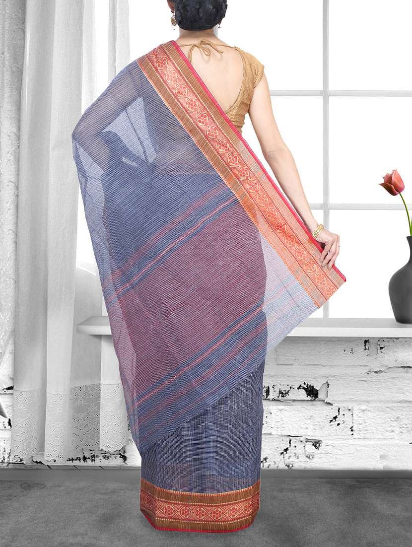 Buy online Tant Handloom Saree from ethnic wear for Women by Drapez for