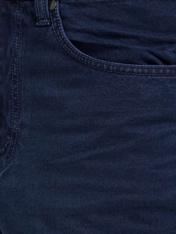 Blue Denim Plain Jeans