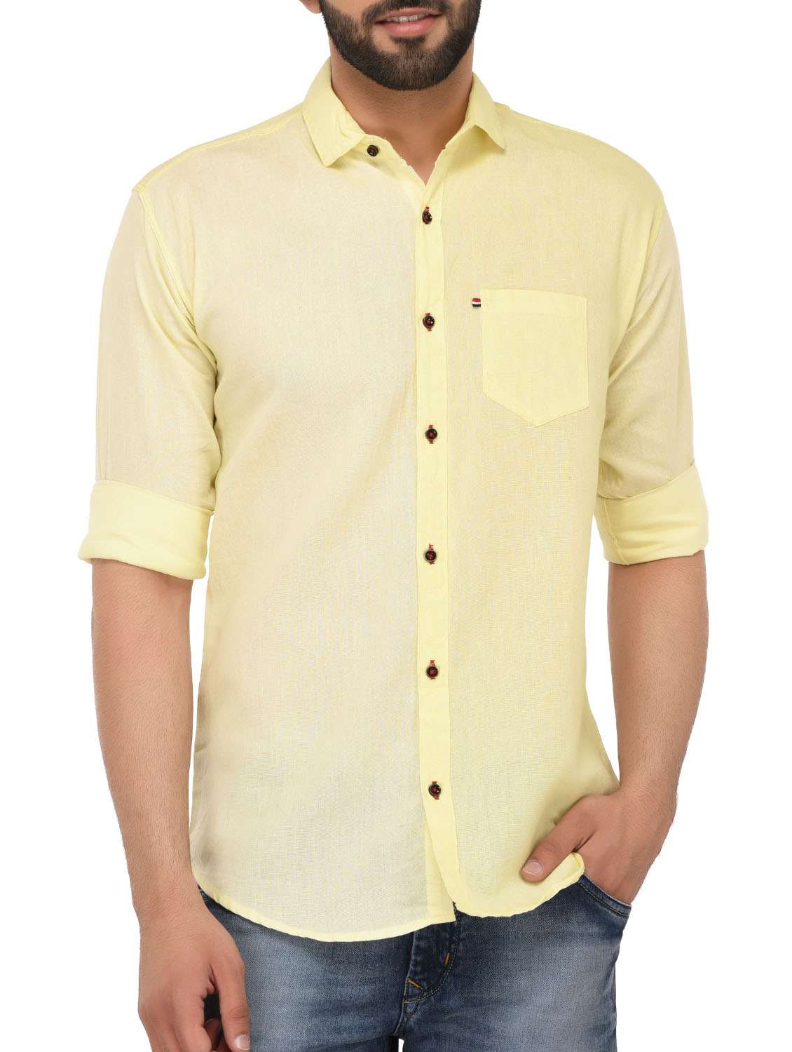 Mens Solid Casual Shirt