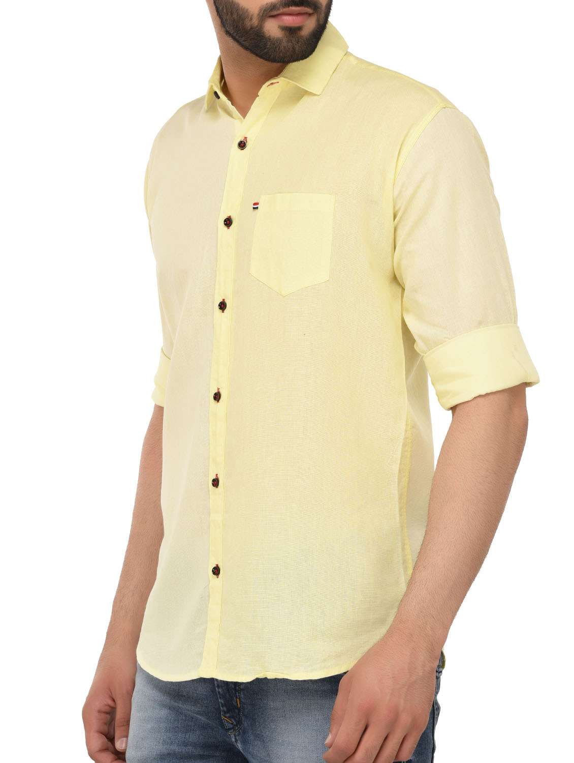 Mens Solid Casual Shirt