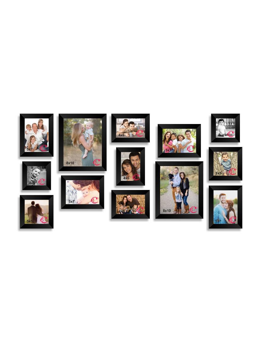 memory wall collage photo frame set of 13 individual photo frames