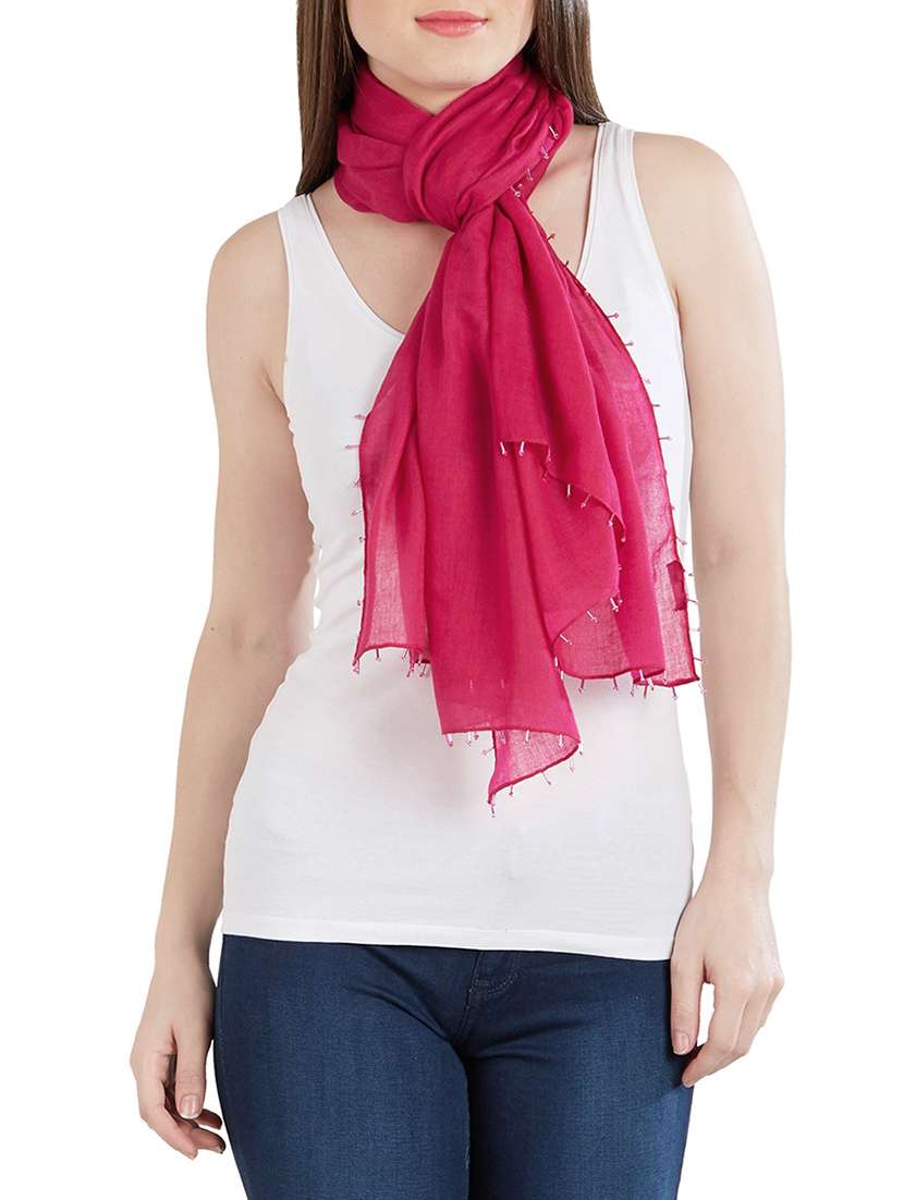 Pink Cotton Scarf