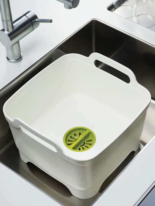 Wash And Drain Plastic Dish Tub