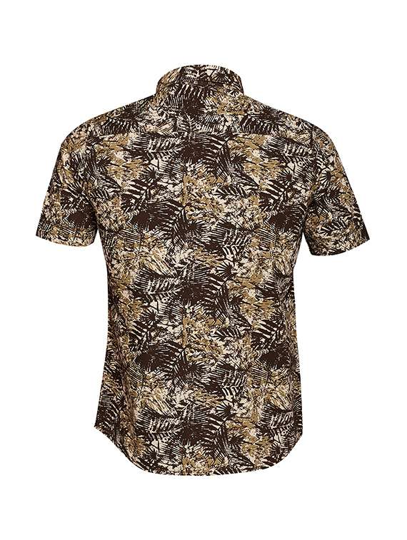 Curve Hem Tropical Shirt