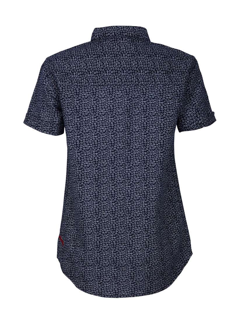 Navy Blue Cotton Shirt