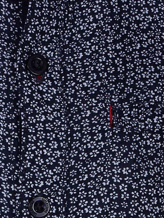 Navy Blue Cotton Shirt