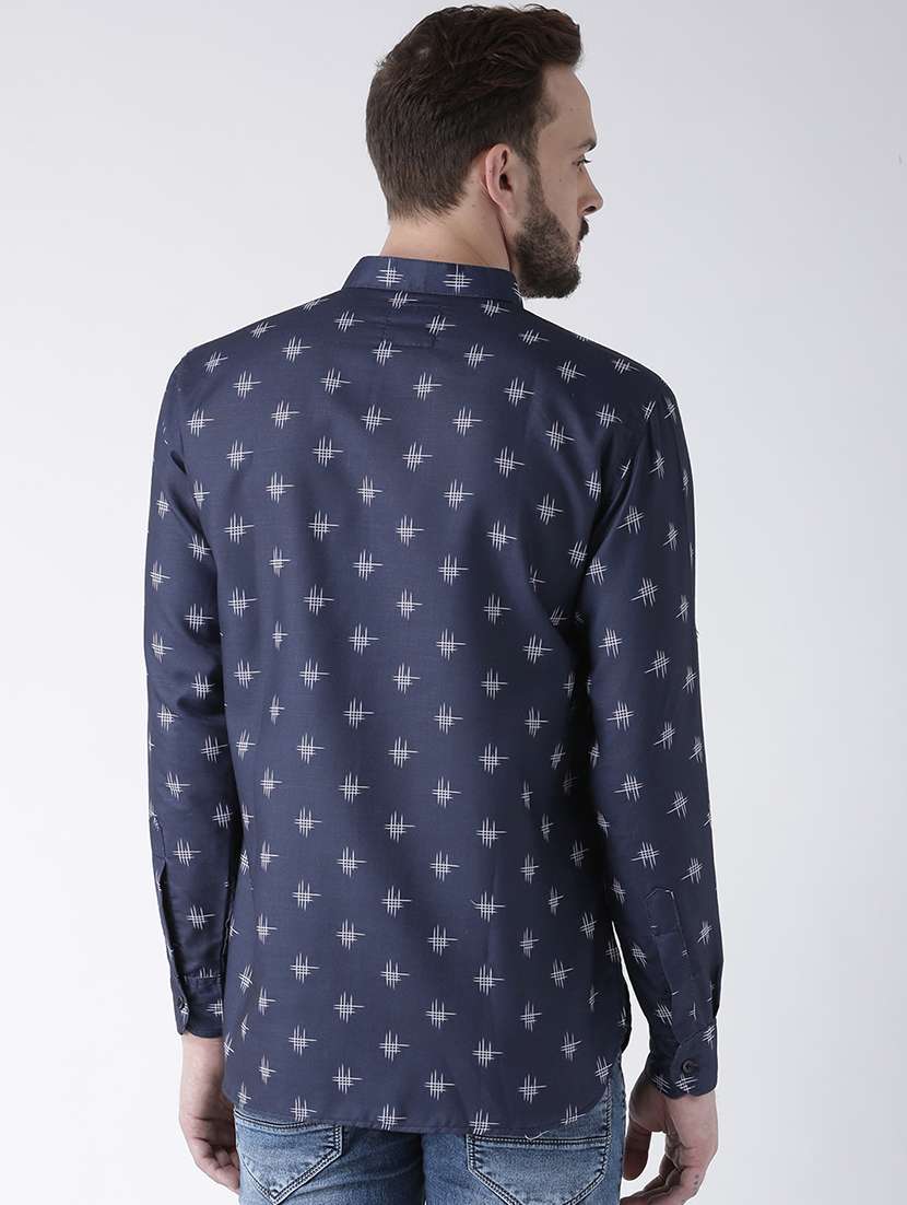 Blue Cotton Short Kurta