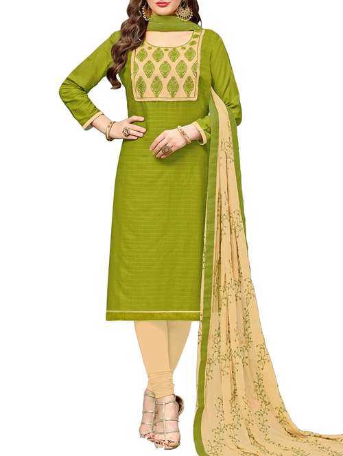Patchwork Unstiched Churidar Suits