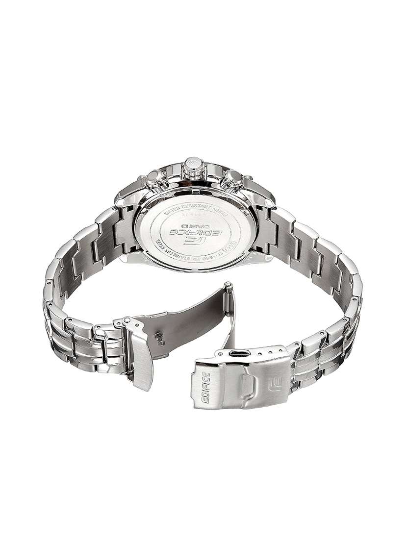 Buy online Casio Edifice Chronograph White Dial Men's Watch Ef