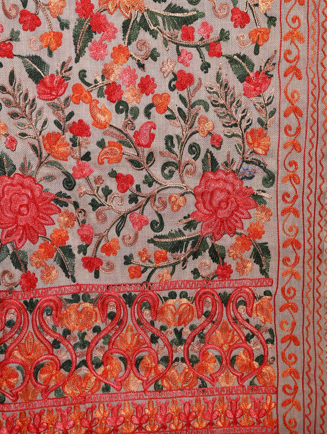 Pashmina Wool Embroidered Shawl