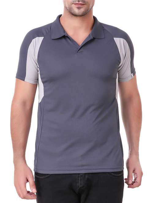 grey polyester t-shirt - 15735815 -  Standard Image - 0