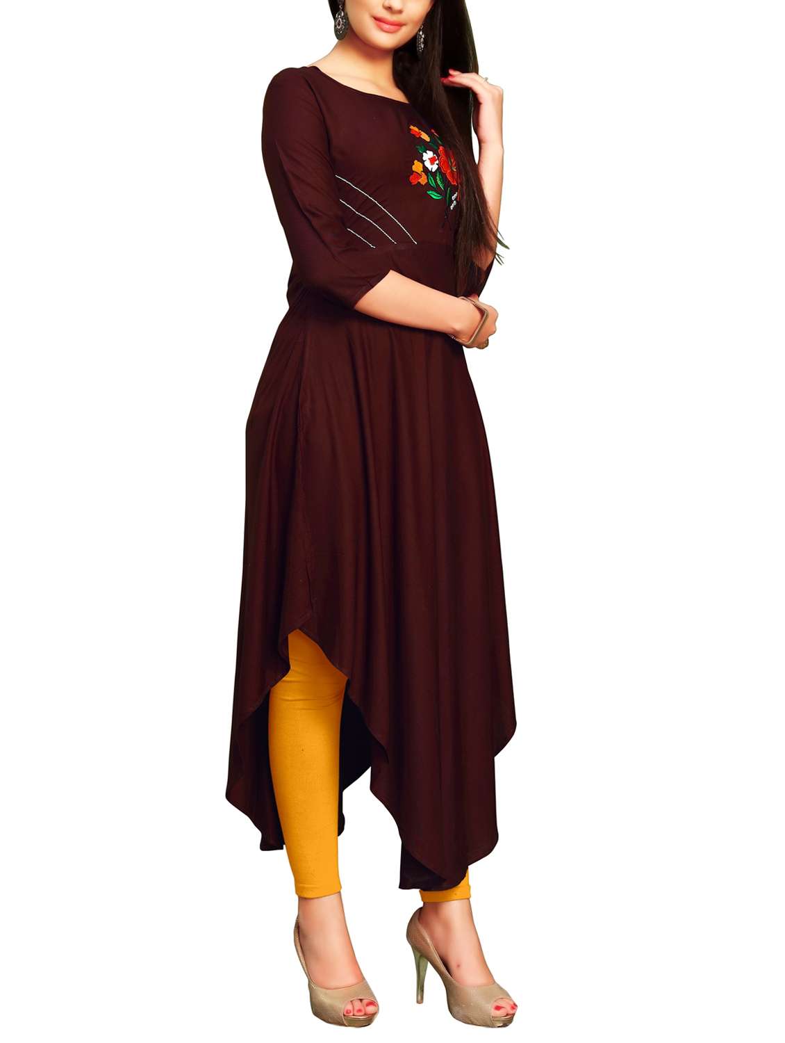 Asymmetric kurti online Clearance