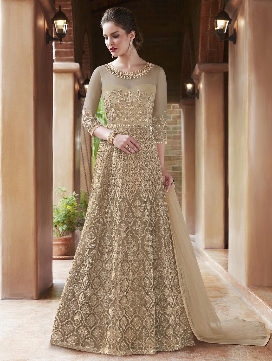 limeroad anarkali dress
