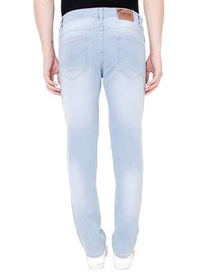 light denim distressed jeans