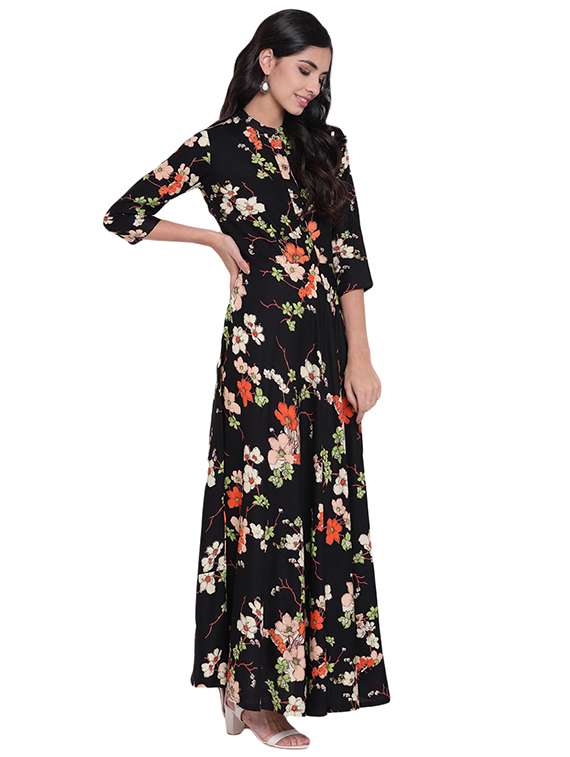 Flared Floral Kurta