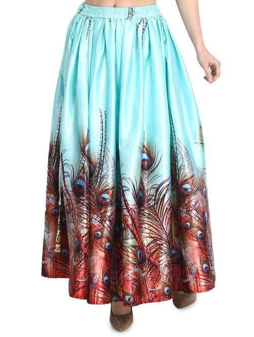 long skirt in silk