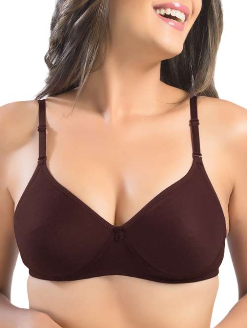 Bow Patch Solid Bra