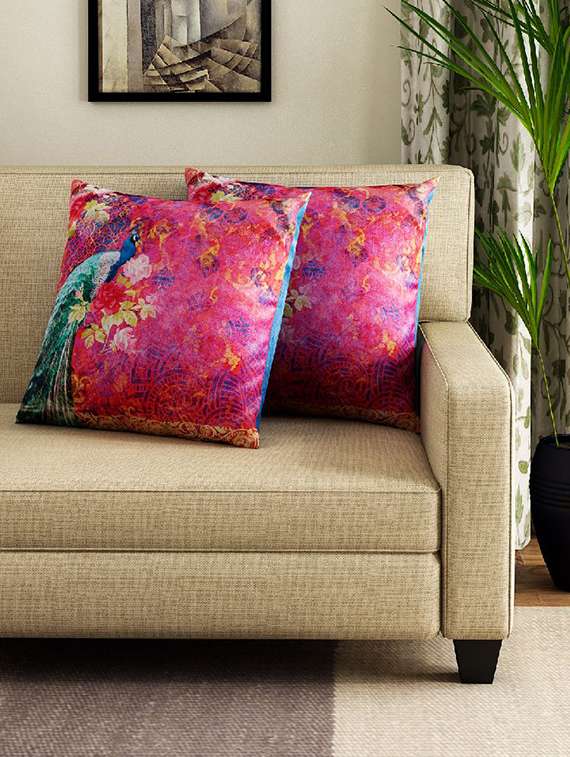 Set Of 2 16" X 16" Square Cushion Covers