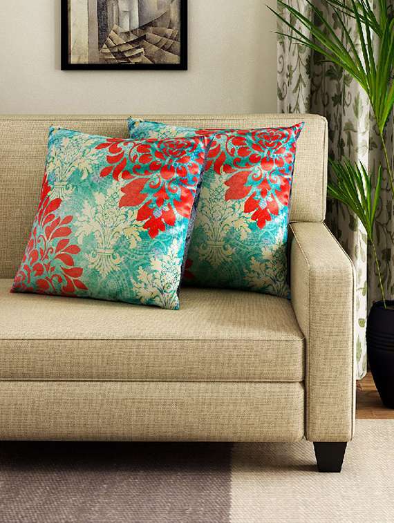 Set Of 2 16" X 16" Square Cushion Covers