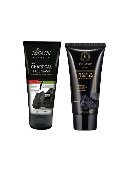 oxyglow charcoal face wash