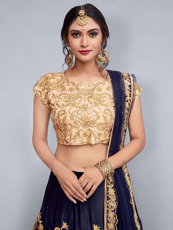 Floral Embroidered A Line Lehenga