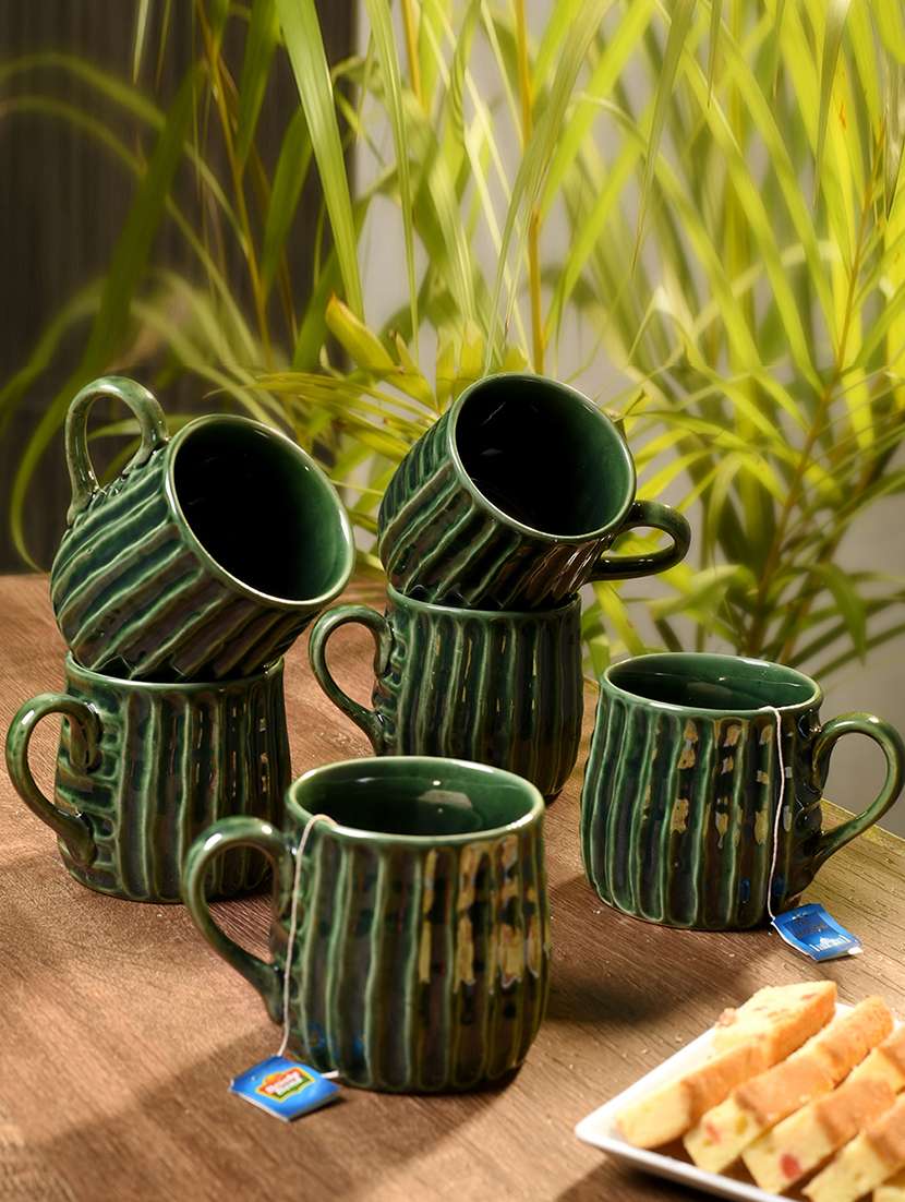 Studio Ceramic Tea/Coffee Mug (Set Of 6)