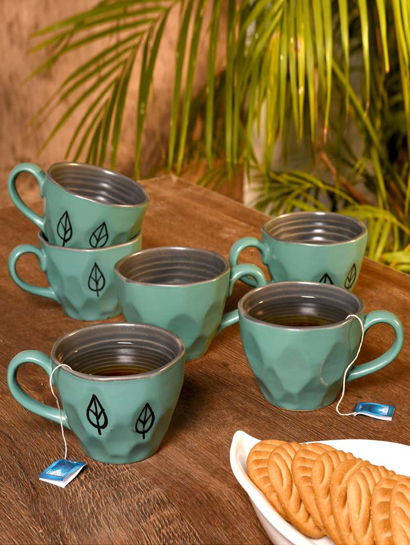 Pastel Blue Tea Mug (Set Of 6)